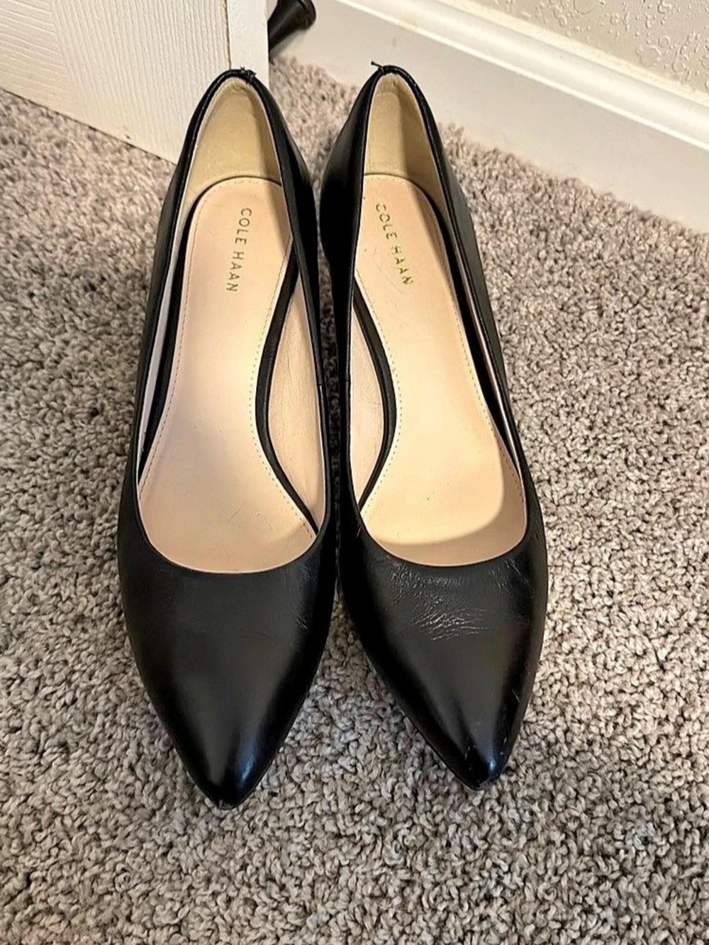 Cole Haan Vivica Pointed Toe Pump Black Heels
